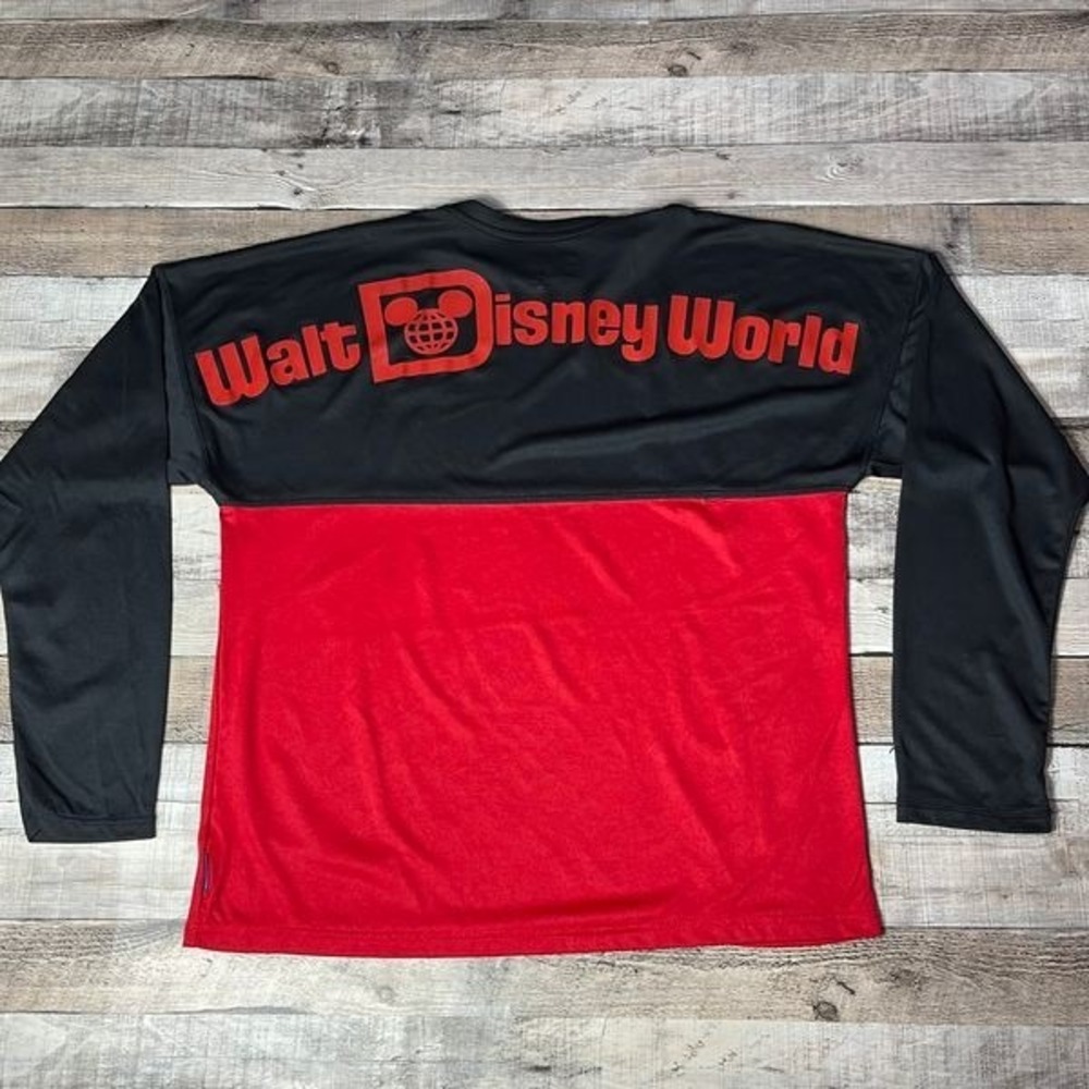 Disney Spirit Jersey Adult XL Black Walt Disney World Logo Spellout Mickey Head - Picture 2 of 6
